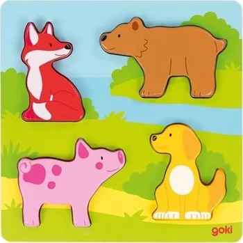 Puzzle Senzorická vkládačka Zvířátka
