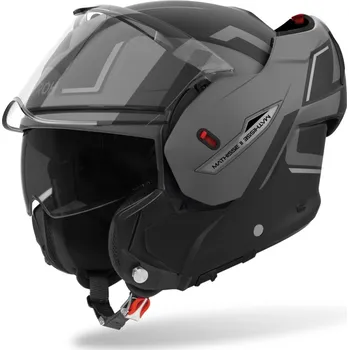 Helma na motorku AIROH Překlopná přilba MATHISSE 2 Genius P/J šedá matná L (59-60)