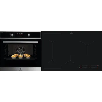 Set domácích spotřebičů ELECTROLUX 600 SteamBake EOD6F77WX + ELECTROLUX 600 Bridge SaphirMatt SE EIV83443CT