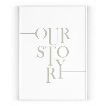 Plakát Plakát / Obraz Story A4 - 21 x 29,7 cm Tiskové plátno