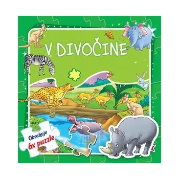 Cizojazyčná kniha Puzzle kniha V divočine 17x17cm 6x9 dielikov SK verzia