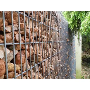 gabiony DOMYS GABIONOVÁ STĚNA 10x2,5 cm - rozm. 200x180x20 cm