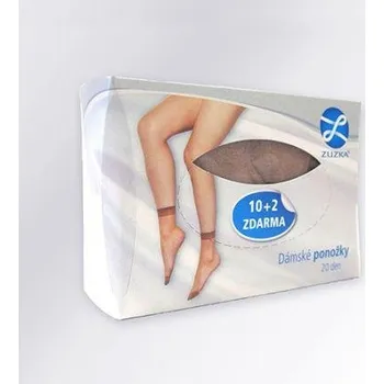 Dámské ponožky Ponožky punčochové, balení 10+2 páry ZDARMA UNI Černá