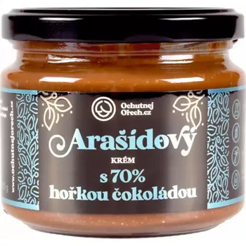 Potravina Ochutnej Ořech Arašídové máslo s 70% hořkou čokoládou 300 g