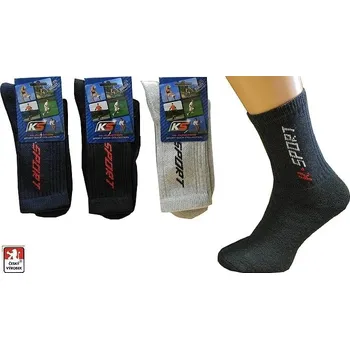 Ponožky sportovní froté K-SPORT T85 48-49 Bílá