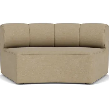 Pohovka Audo Copenhagen, Středový modul modulární pohovky Eave Seamline Concave Bouclé béžový - Formadore