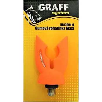 Graff Gumová rohatinka Maxi Oranžová, 2 ks