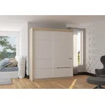 ADRK Šatní skříň posuvná SPECTRA S-W 180, bílá/dub sonoma