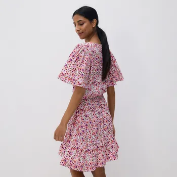 Dámské šaty Reserved - Šaty z viskózy - červená - 6675B-33X - 6675B-33X-L