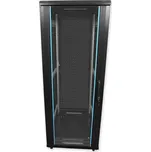 PSD.8842.B - stojanový, rozložený, 42U, 800 x 800, sklo/perforace