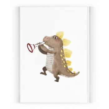 Plakát Plakát / Obraz Veselá zvířátka Pololesklý saténový papír A4 - 21 x 29,7 cm