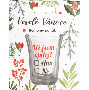 Party dekorace Vánoční panák - Už jsem opilej?