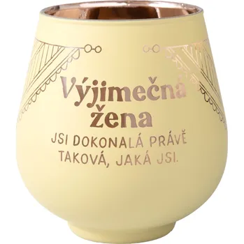 Party dekorace Zrcadlový svícen - Výjimečná žena