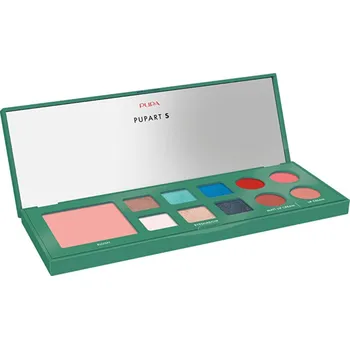 Paletka dekorativní kosmetiky Pupa Pupart Small Green Palette - Paletka na tvář 11.4 g