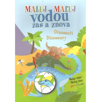 omalovánky Maluj vodou zas a znova: Dinosauři