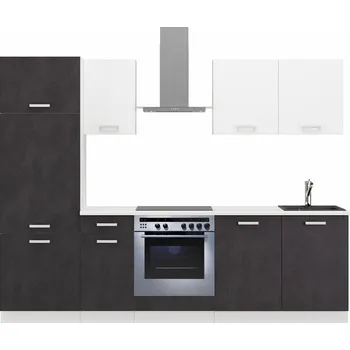 Kuchyňská linka Nábytek PEGAS s.r.o. Kuchyňská linka TONI 260 cm, Matera/Bílá