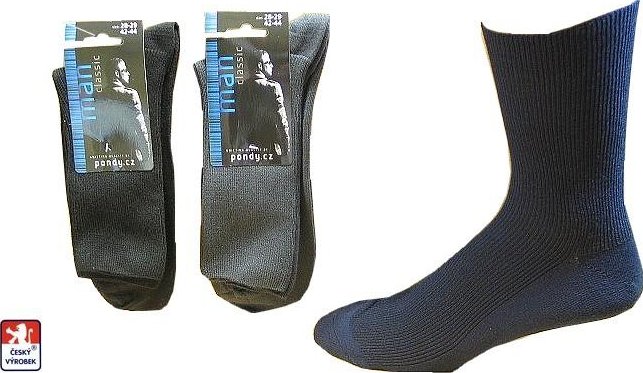 Ponožky pánské, volný lem klasik MEDIC F60 48-49 Mix barev