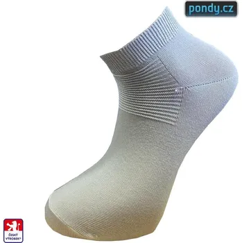 Pánské ponožky Ponožky snížené elastické pánské 45-47 Světle šedá