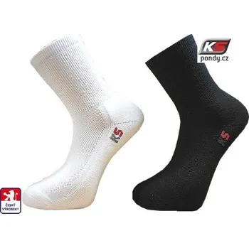 Dámské ponožky Ponožky KS MEDI elastické fyziologický velmi jemný lem 33-35 Bílá