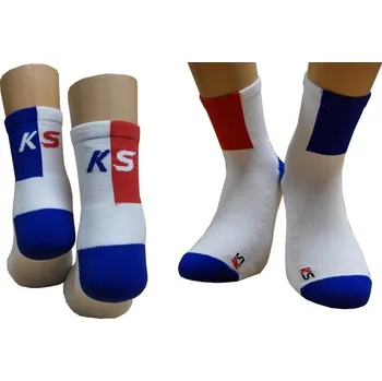Pánské ponožky KS-CZ sportovní polofroté CZ DESIGN ponožky vel. 45-47 bílé 39-41 Bílá