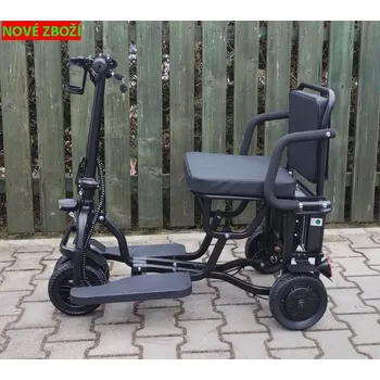Elektrický invalidní skútr Nový skládací elektrický skůtr Voztren 007. Maximální rychlost 10 km./Bez elektromagnbetické brzdy.