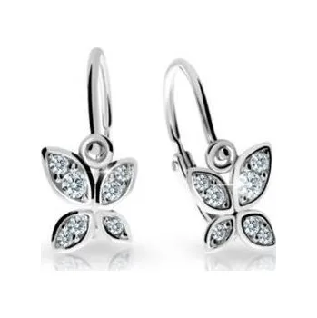 Náušnice CUTIE Zlaté náušnice pro miminko motýlek