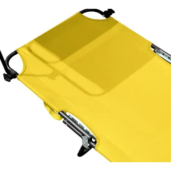 Zahradní lehátko Aga Zahradní polohovací lehátko se stříškou Žluté