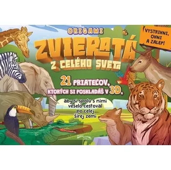 Cizojazyčná kniha Zvieratá – origami