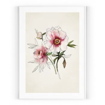 Plakát Plakát / Obraz Luční květy A4 - 21 x 29,7 cm Pololesklý saténový papír