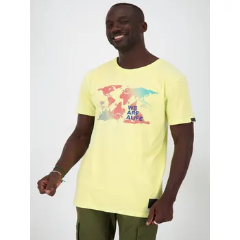 Pánské tričko Alife and Kickin Pánské Žluté pánské tričko s potiskem Alife and Kickin Žlutá L (2414374)