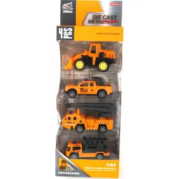 plyšák Autíčko 4 ks 1:64