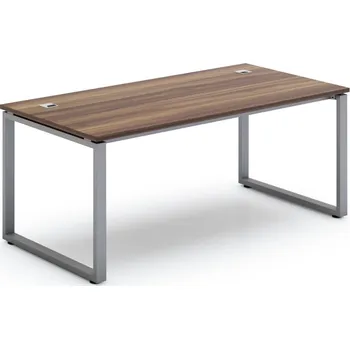 Psací stůl Stůl SimpleOffice 180 x 90 cm, ořech vlašský / stříbrná