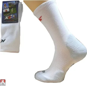 Pánské ponožky Ponožky TENIS, SQUASH, sportovní FUNKČNÍ zátěžové froté 39-41 Bílá