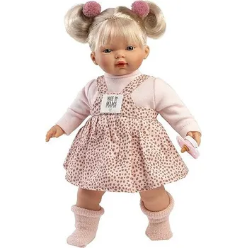 Panenka Llorens 33158 Roberta - realistická panenka se zvuky a měkkým látkovým tělem - 33 cm