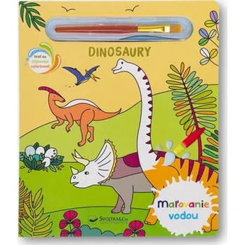 omalovánky Maľovanie vodou Dinosaury
