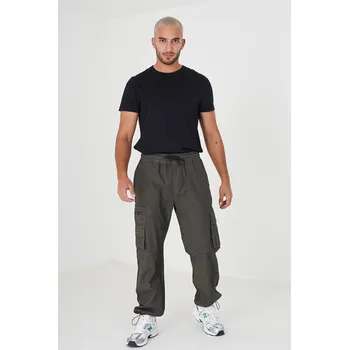 Pánské kalhoty Kalhoty Brave Soul Khaki 1146684 30 (S)