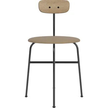 Jídelní židle Audo Copenhagen, Židle Afteroom zádová opěrka světlý dub kožený sedák 75 cm hnědá - Formadore