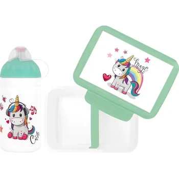 Svačinový box R&B Mědílek Zdravá sváča Svačinový set S Magic unicorn