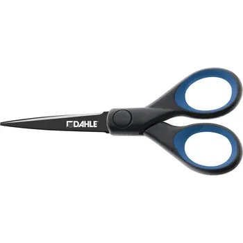Kancelářské nůžky Dahle nůžky Office Titanium, 13 cm, symetrické, černé