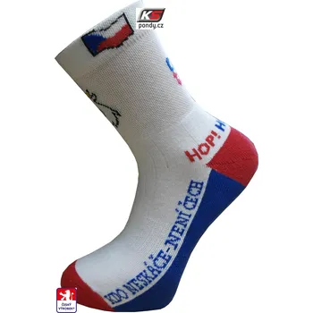 KS-FANS ponožky, chodidlo froté 45-47 Bílá