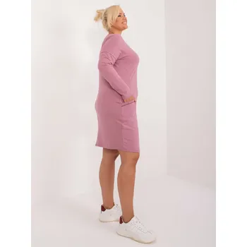 Dámské šaty Dámské Plus size šaty RV-TU-8295.29 RELEVANCE Barva: Růžová - tmavě, Velikost: UNI