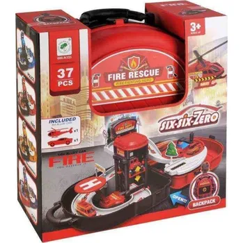 plyšák Hrací set v batůžku – hasiči