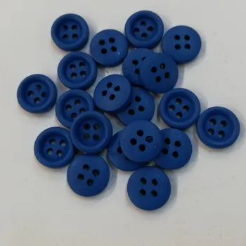 Knoflík Dřevěný knoflík modrý