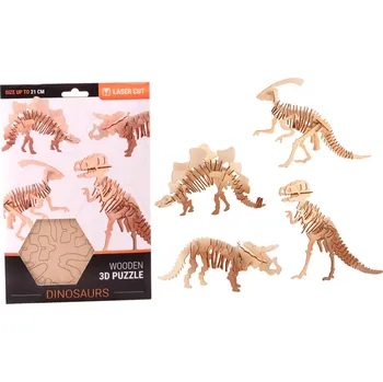 Puzzle Puzzle 3D dřevěné Dinosaurus