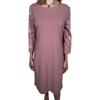 Sylwia Dámské elegantní šaty KATRIN Barva: Růžová, Velikost: M