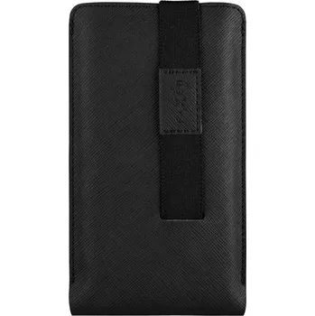 Telefonní příslušenství Univerzální kapsička FIXED Lucca se zavíracím popruhem do 6.9" černé