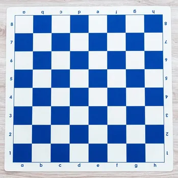 Šachy Rolovací šachovnice modrá velká