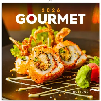Kancelářské potřeby NOTIQUE Poznámkový kalendář Gourmet 2026, 30 x 30 cm