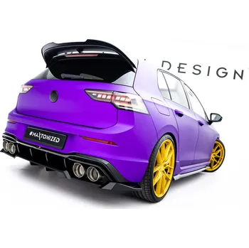 Tuning Zadní splitter (s vertikálními lištami) V2 Volkswagen Golf R Mk8 / Mk8 Facelift