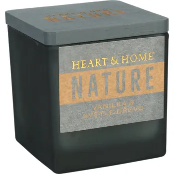 Party dekorace Malá svíčka - Vanilka a světlé dřevo